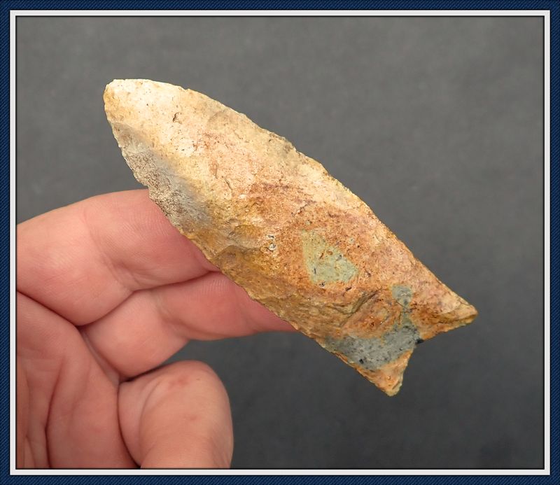 ~ Fantastic ~ Beautiful Orange &amp; Blue ~ Gilchrist Co. Florida ~ Fluted Clovis ~ Paleo Spear ~
