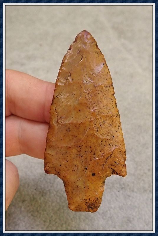 ~ Suwannee Co. Florida ~ Translucent Orange ~ Newnan Spear ~