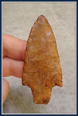 ~ Suwannee Co. Florida ~ Translucent Orange ~ Newnan Spear ~