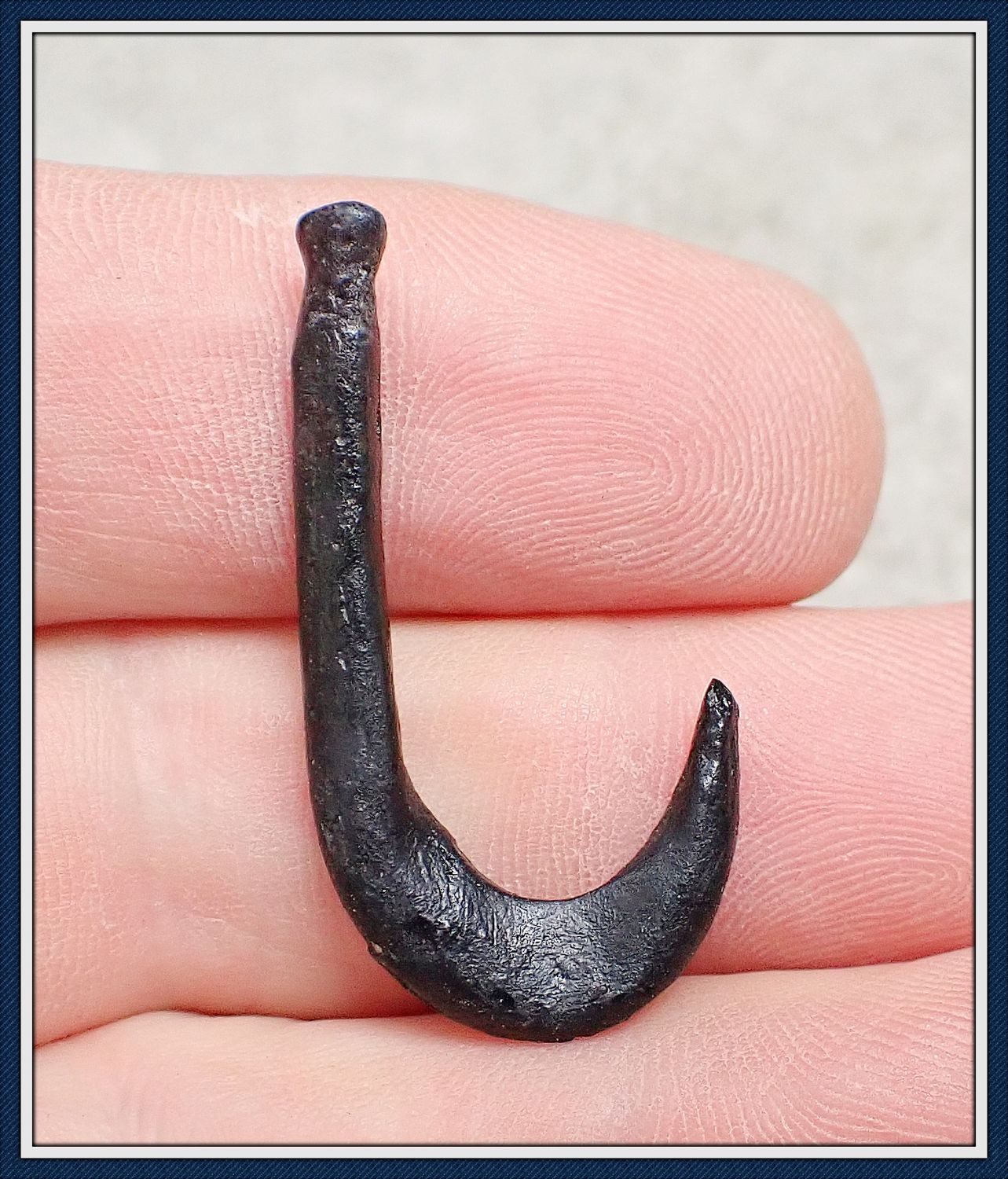 ~ Restored Bone Fishhook ~ Taylor Co. Florida ~ 1