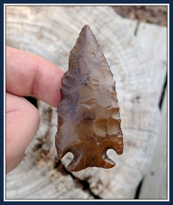 ~ Translucent 3" Long ~ Kirk Corner Notch Point ~