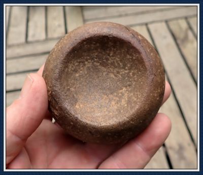 ~ Alabama ~ Double Cupped Discoidal ~ Chunkey Game Stone ~