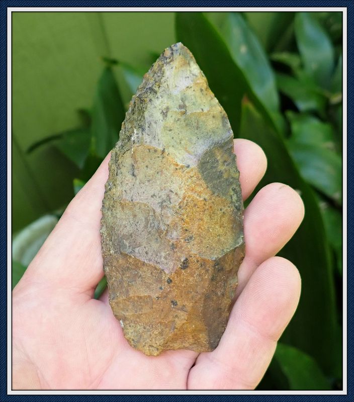 ~ Colorful Gold, Black &amp; Orange Ovate Knife ~