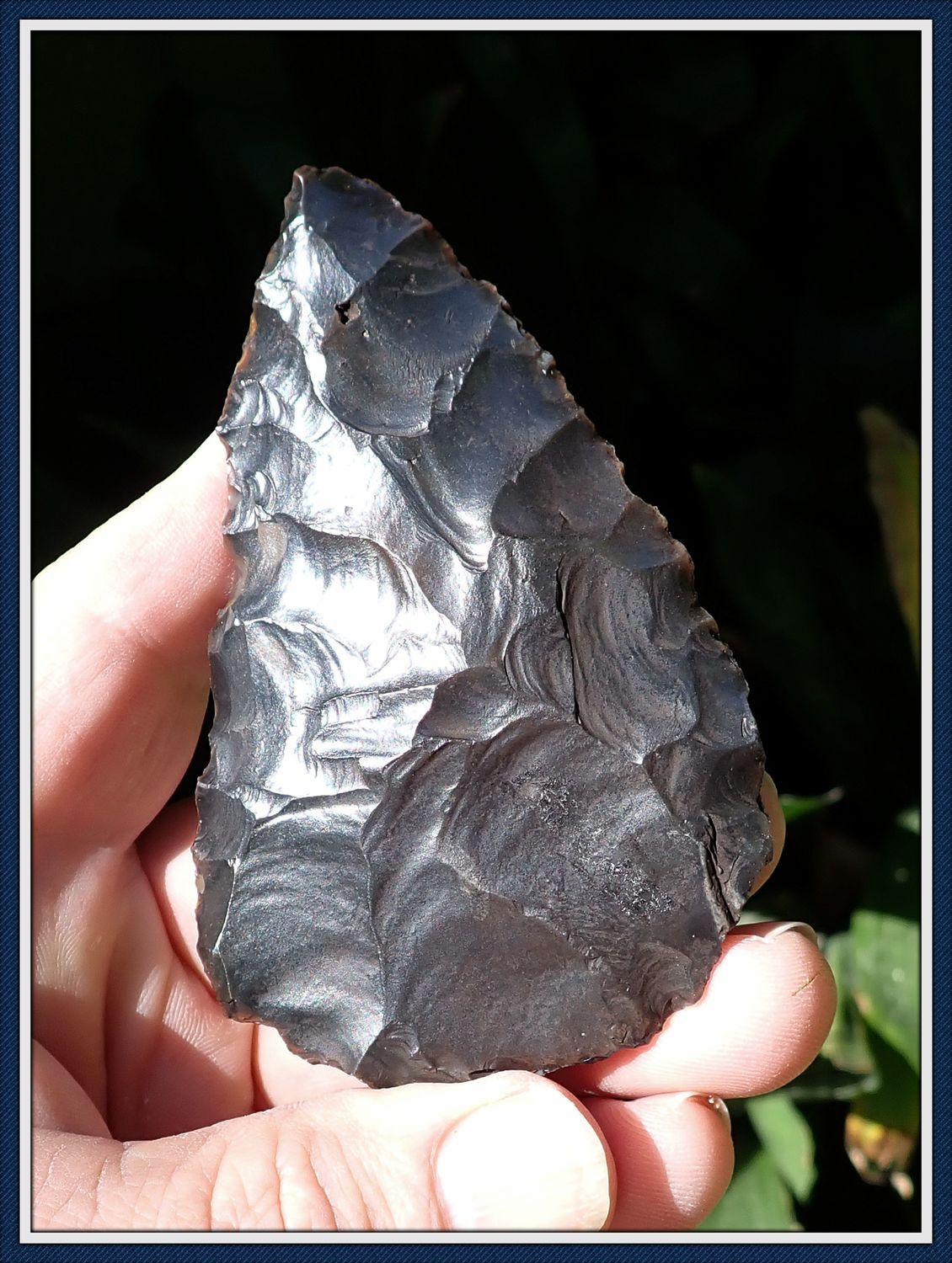 ~  Black Beauty ~  4" Tear Drop ~ Archaic Knife Blade  ~