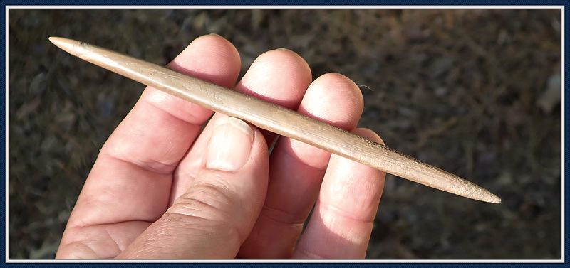 5 1/2" ~ Bone Pin ~ Harpoon ~ G-10 ~