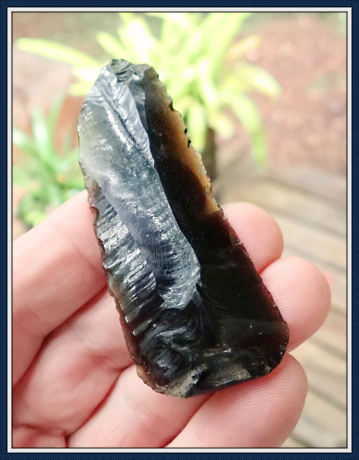 ~ Obsidian ~ Flake Knife  ~ Lake Co. Oregon ~ ON HOLD