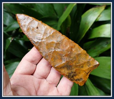 ~ 5 3/4" Long ~ Paleo Lancelate Knife ~ Suwannee Co. Florida  ~
