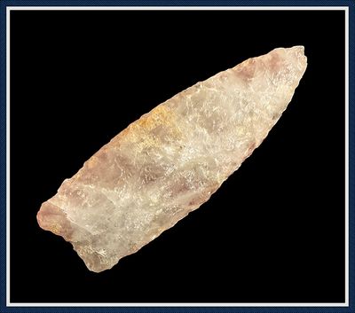~ 4 1/2" Vein Quartz ~ Archaic Knife ~ ON HOLD