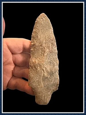 ~ 5 3/4" Quartzite "Bear Island"  ~ Archaic Knife ~ ON HOLD