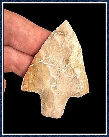 ~ Light Orange & Cream ~ Newnan Knife Blade ~ ~ Light Orange & Cream ~ Newnan Knife Blade ~