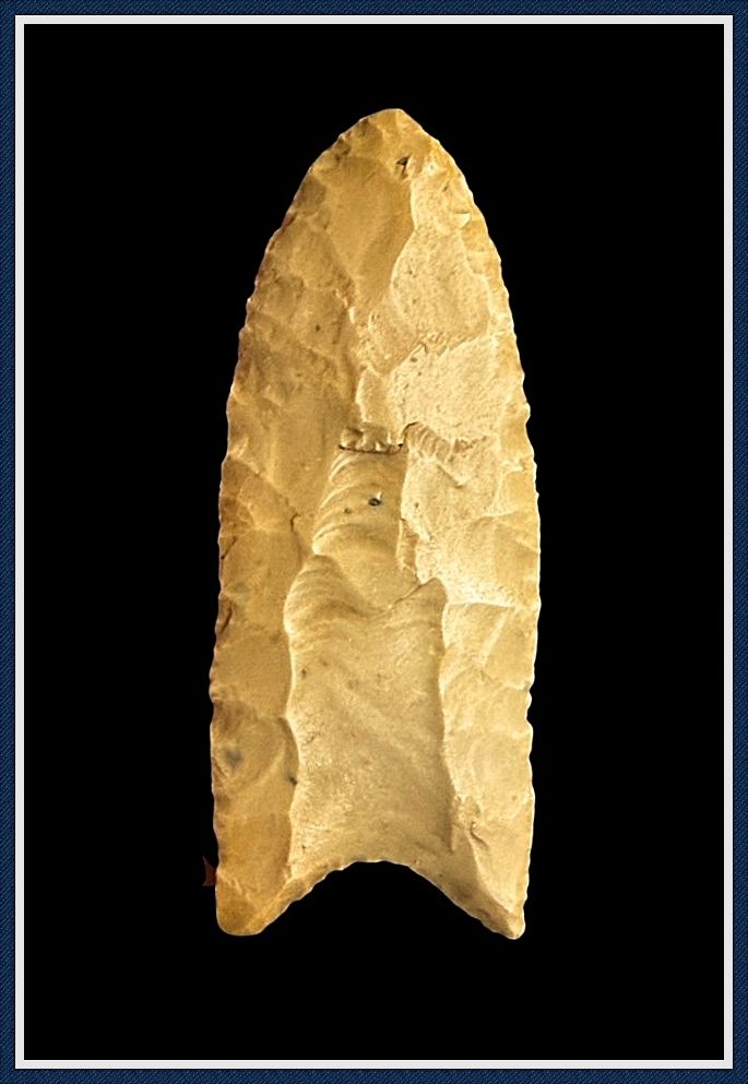 ~ Double Fluted Arkansas Clovis ~ 3 3/8 ~ Double Fluted Arkansas Clovis ~ 3 3/8" Paleo Spear ~