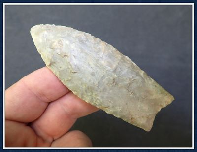 ~ Double Fluted Arkansas Clovis ~ 3 1/2" Paleo Spear ~