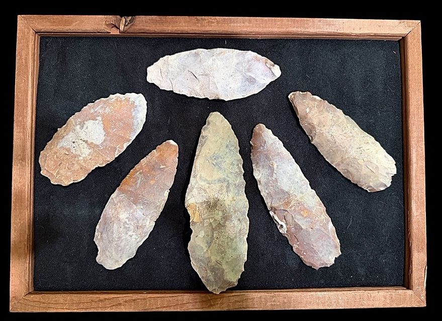 ~  Cache of 6 Killed Archaic Thonotosassa Blades  ~ Hillsborough Co. Florida ~