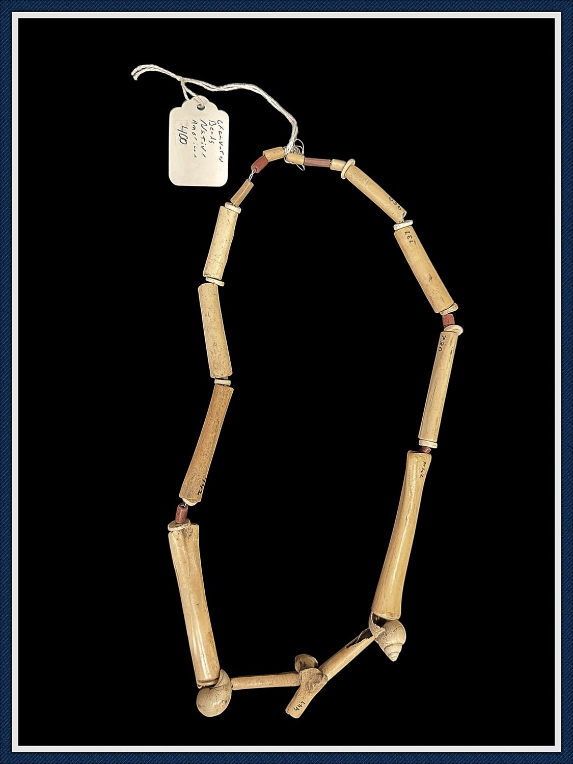 ~ 25 ~ 25" Strand of Early Woodland ~ Bird Bone Beads ~ Western Kentucky ~