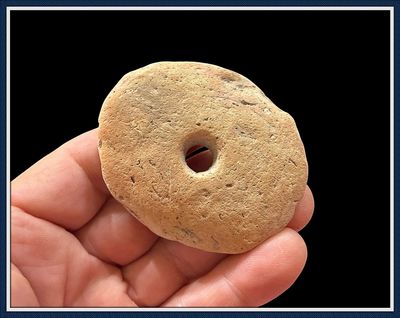 ~ Drilled Pottery Pendant ~ Tick Island ~ Volusia Co. Florida ~