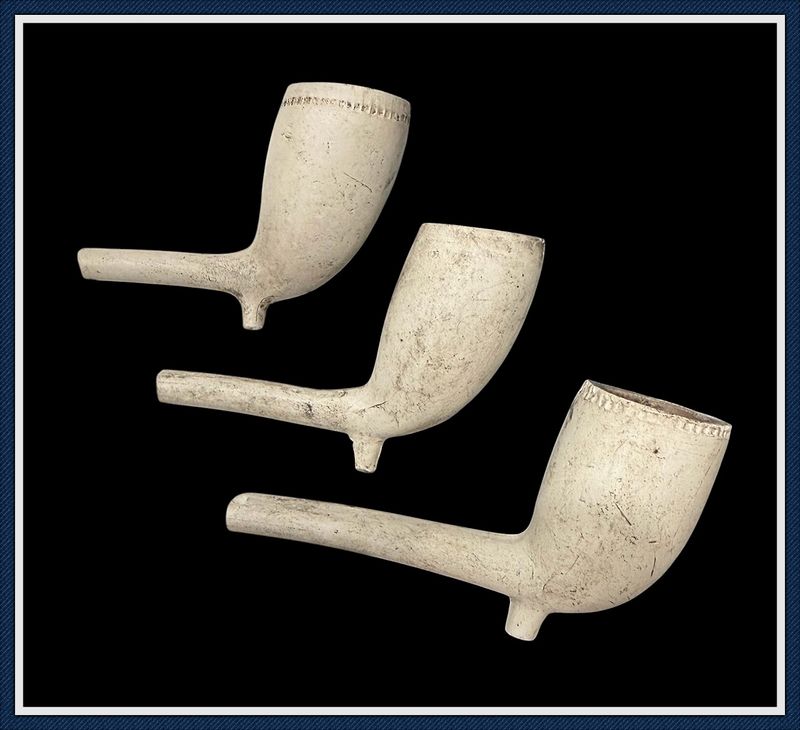~ Circa 1680 ~ Kaolin Trade Pipes ~ St. John's Co. Florida ~