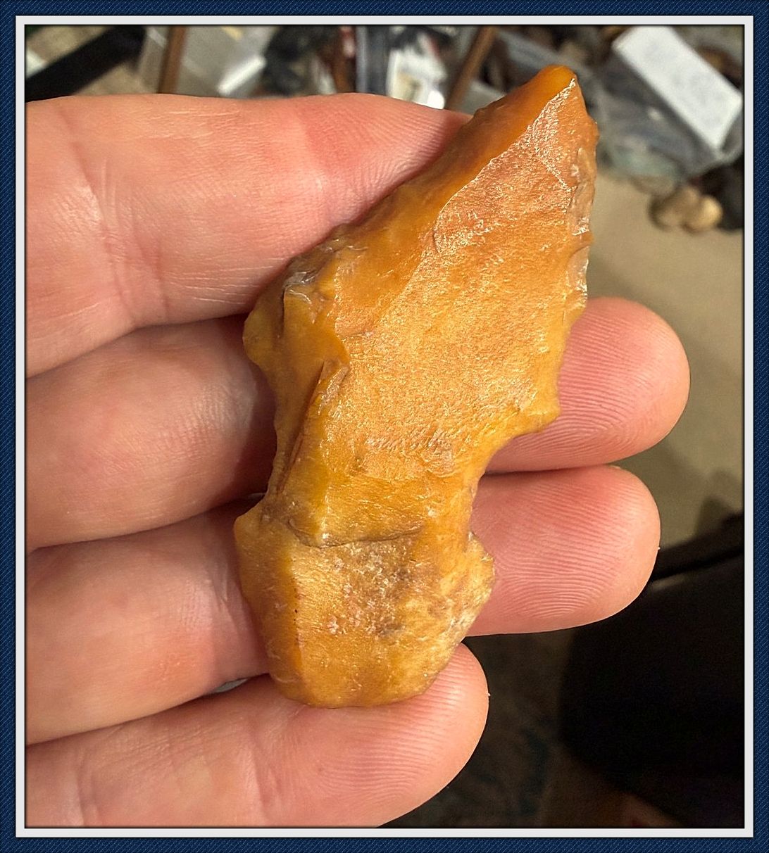 ~ Gold Translucent Coral ~ Edgefield Knife ~