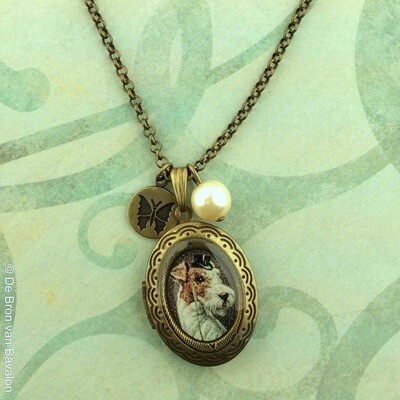 Halsketting foto medaillon ‘Mister Fox’ - Les Cakes de Bertrand Halsketting foto medaillon ‘Mister Fox’ - Les Cakes de Bertrand