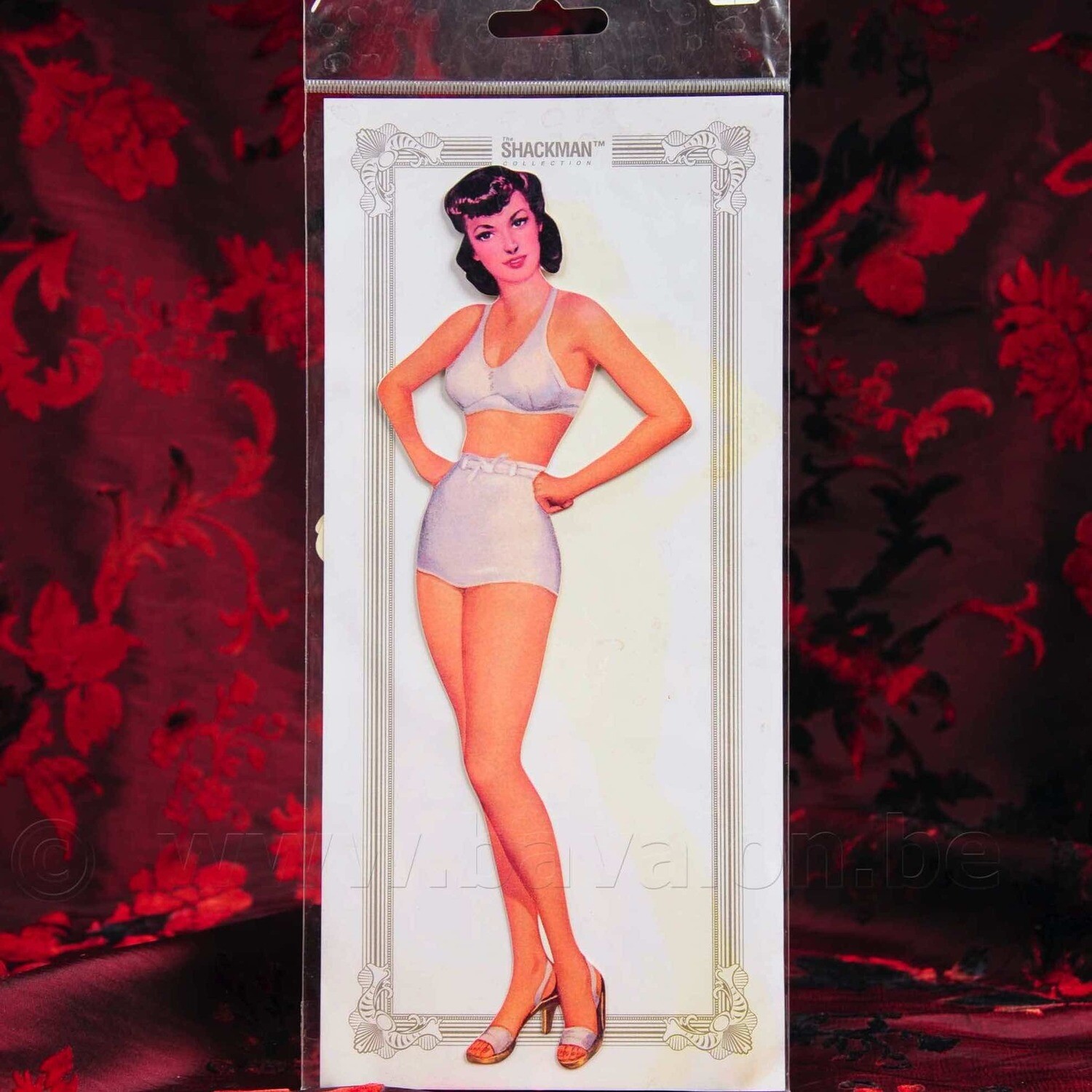 &#39;Ava Gardner&#39; vintage kartonnen poppenset met garderobe