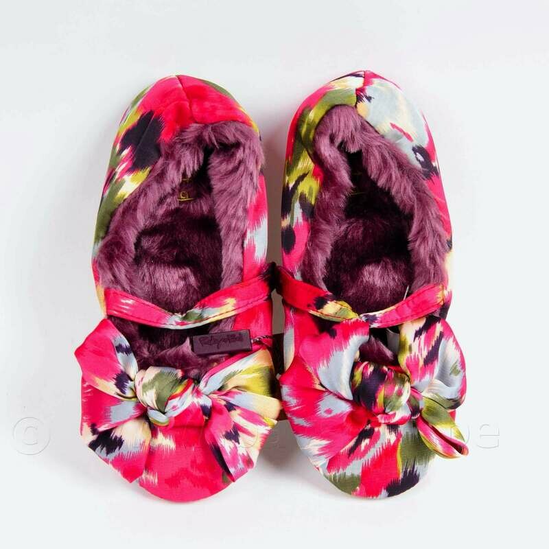 Pantoffeltjes in satijn met voering (kinderenmaten) - Ruby+Ed