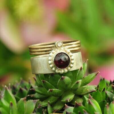 Ring in massief zilver - Lize Mommaerts - Maat 55,5