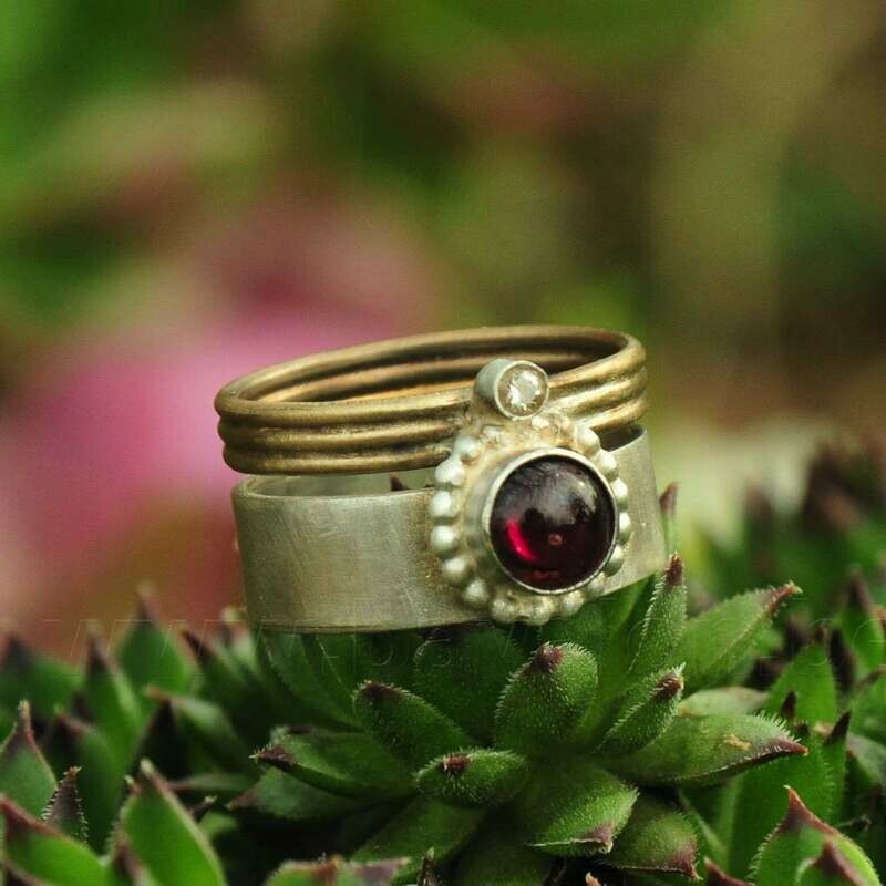 Ring in massief zilver - Lize Mommaerts - Maat 55,5