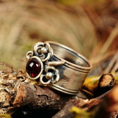 Ring in massief zilver - UNICA - Lize Mommaerts - Maat 55,5