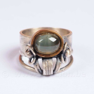 Ring in massief zilver - UNICA - Lize Mommaerts - Maat 55,5