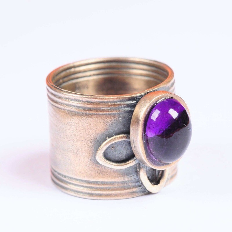 Ring in massief zilver - UNICA -Lize Mommaerts - Maat 56