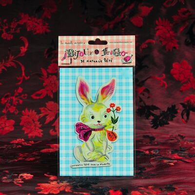 Magneet "Lapin noeud rose" - Nathalie Lété - La Marelle - Medium Magneet "Lapin noeud rose" - Nathalie Lété - La Marelle - Medium