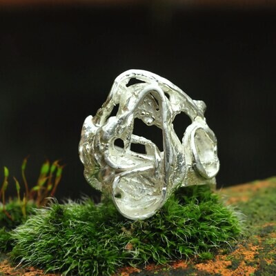 Ring in massief zilver - Ralf De Burchgrave (België)
