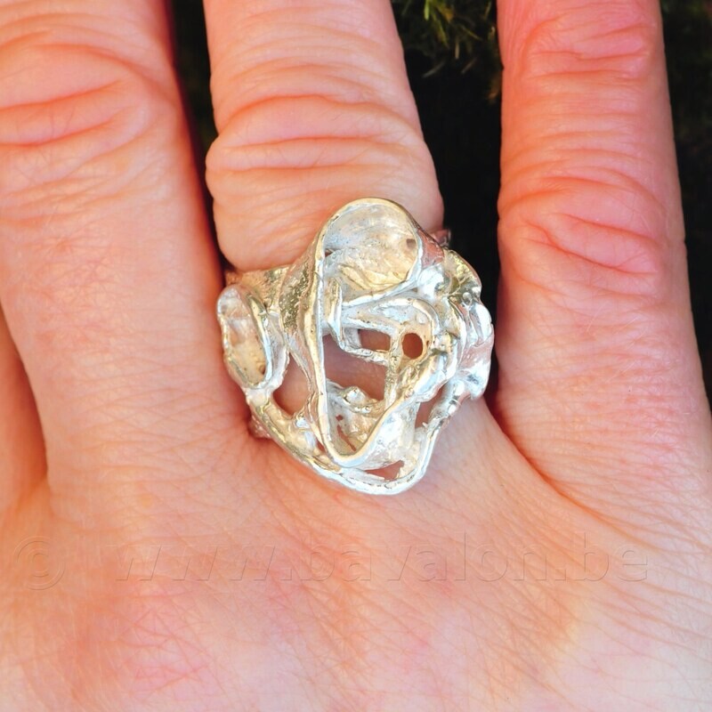 Ring in massief zilver - Ralf De Burchgrave (België)