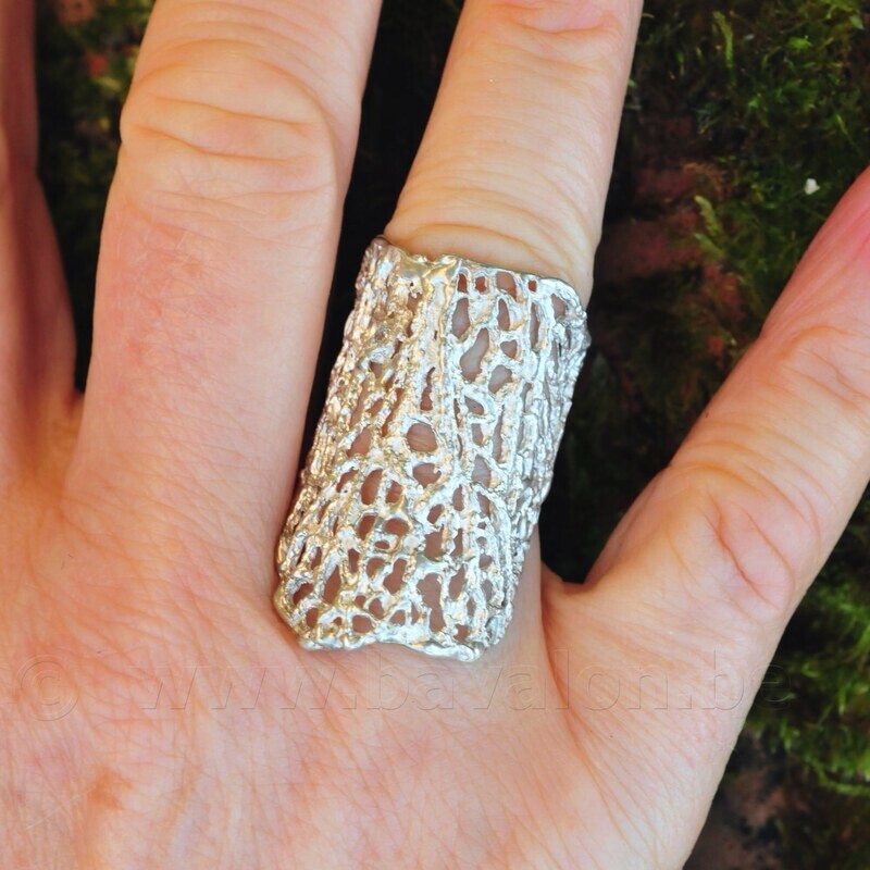 Ring in massief zilver - Ralf De Burchgrave (België)