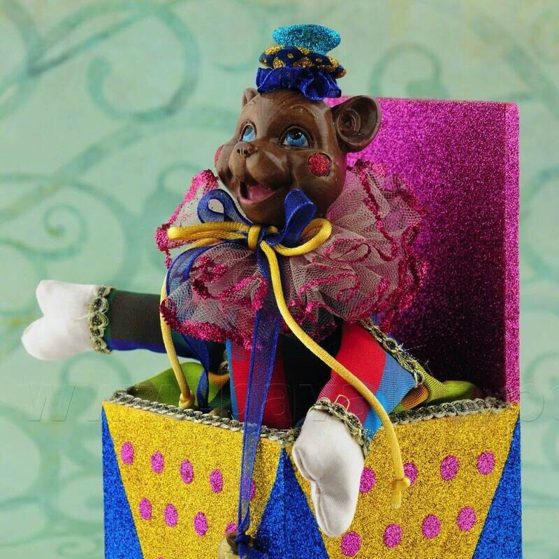 Circusbeer 'Jack-in-a-Box' - 20 cm