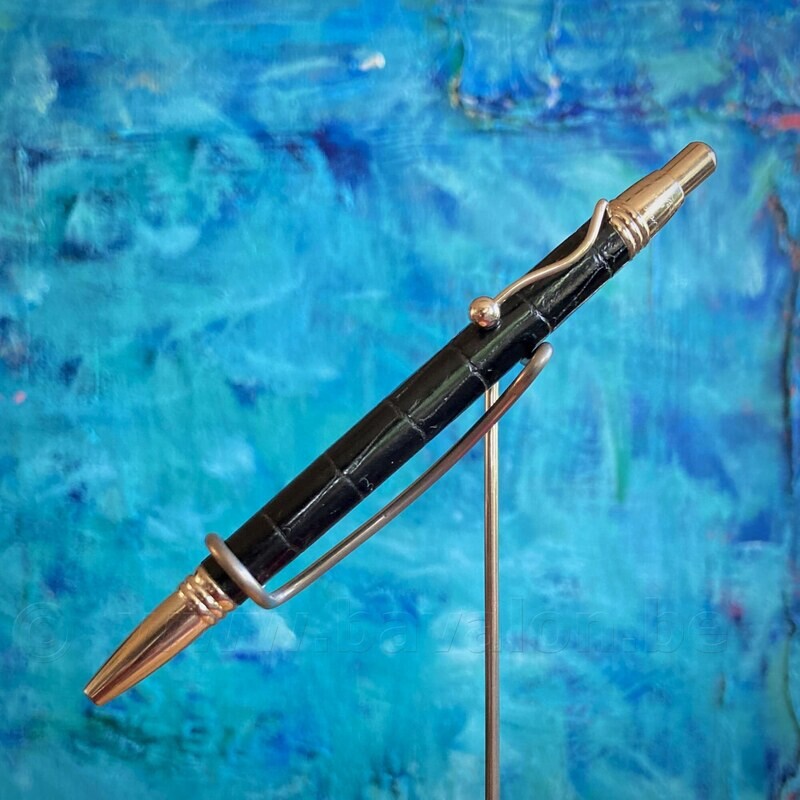 Balpen 'Indigo' - zwart leder - Jean-Pierre Lépine