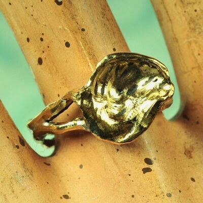 Ring &#39;Automnal&#39; in similor - Josiane Douchamps