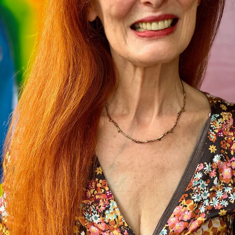 Halssieraad in similor - Josiane Douchamps (België)