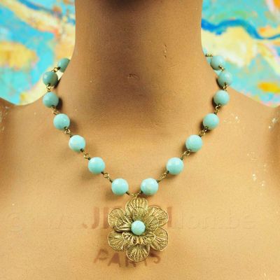 Halssieraad in massief zilver - Yvone Christa (New York)