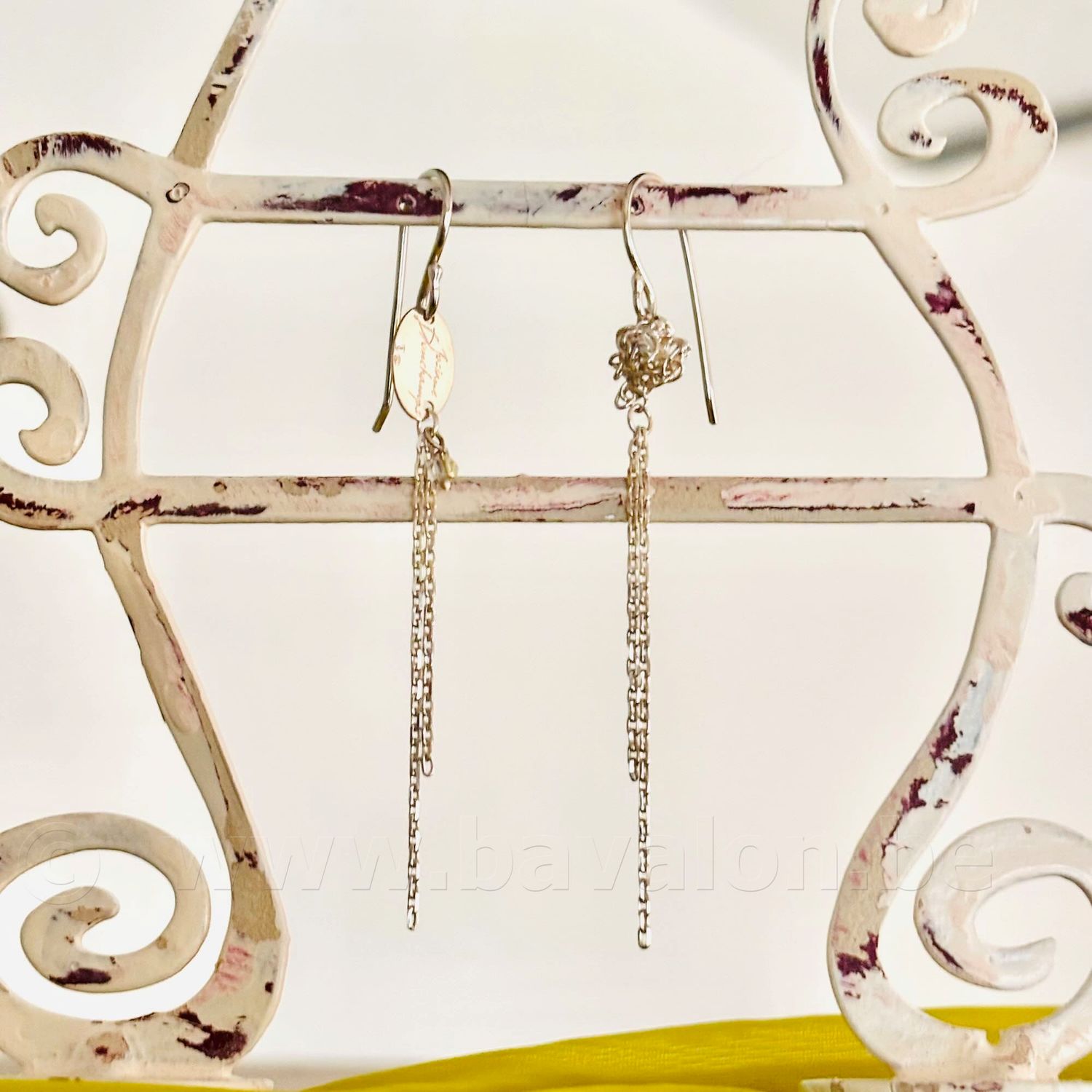 Oorring in massief zilver - Josiane Douchamps (België)