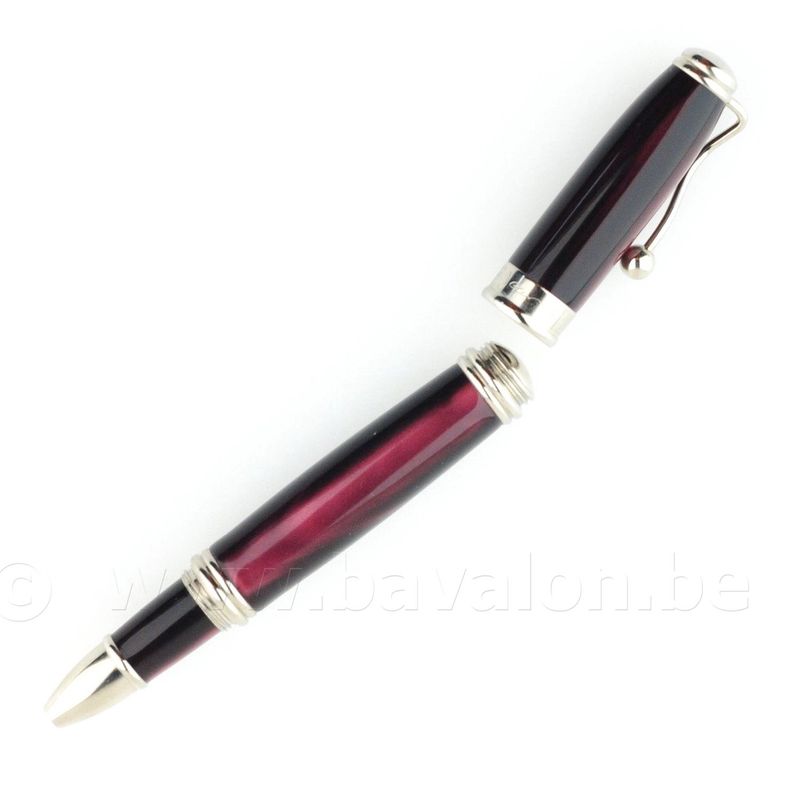 Roller pen 'Indigo' - prune - Jean-Pierre Lépine