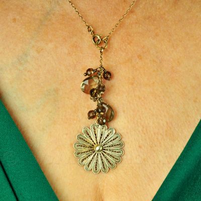 Halssieraad in massief zilver - Yvone Christa (New York)