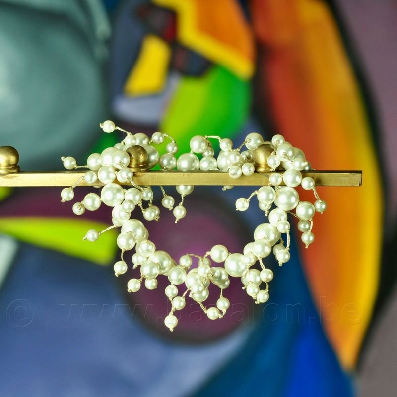 Armband met cluster van parels