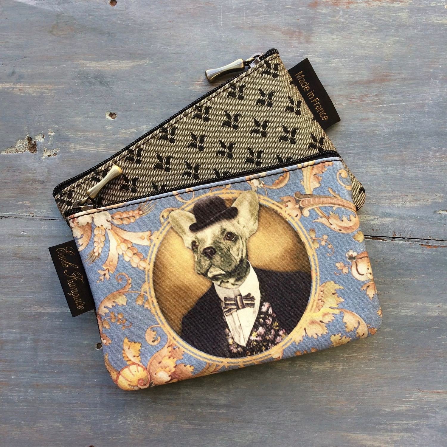 Mini purse &#39;Hector&#39; - Les Cakes de Bertrand, Kleur/Motief stof achterzijde: Stof achterzijde type 1 (zie foto)