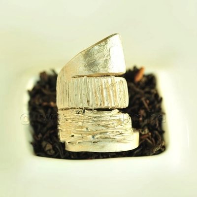 Ring in massief zilver - UNICA - Alex Fabry (België) - Maat54,5