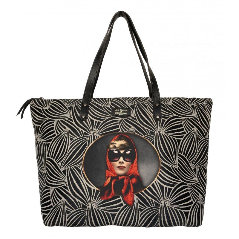 Sac Tuilleries 'Brigitte Mandarin Carmin' - Les Cakes de Bertrand