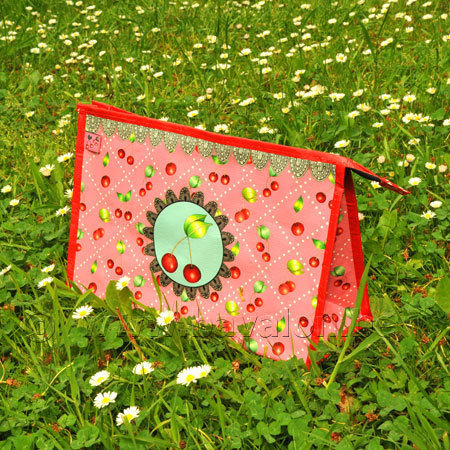 Etui / Grote toilettas &quot;Cerises&quot; - Melle Héloïse - La Marelle
