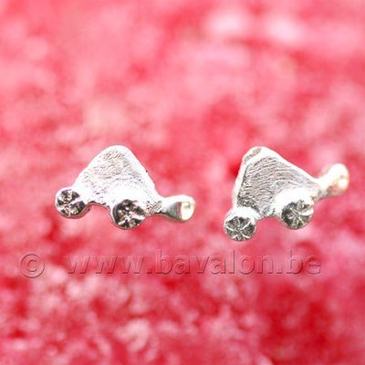 Oorringetjes voor kinderen in massief zilver - 'Turtel' Oorringetjes voor kinderen in massief zilver - 'Turtel'