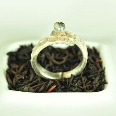 Ring in massief zilver - UNICA - Alex Fabry (België) - Maat54,5