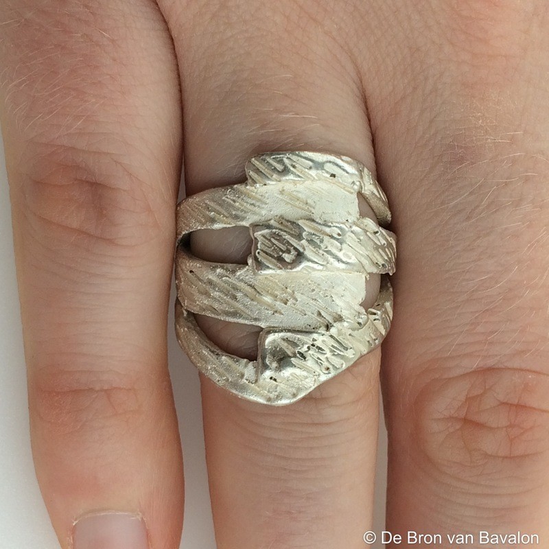 Ring in massief zilver - UNICA - Alex Fabry (België)