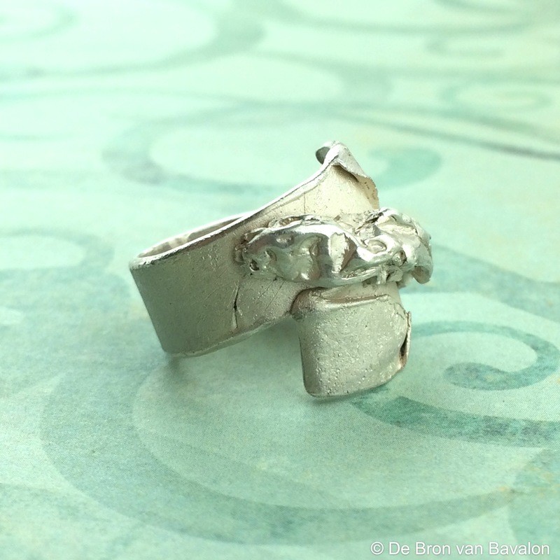 Ring in massief zilver - UNICA - Alex Fabry (België)